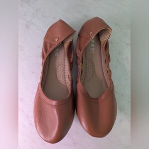 Women's Tan Leather Loafers